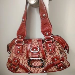 Vintage Guess Leopard Print Lined Bag